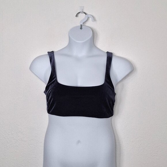 Aerie Velvet Scoop Bralette Sz XL Pullover Whimsigoth Boho Layering - Picture 1 of 13